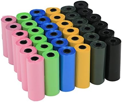 Yommy Pack of 720 Environmentally Friendly Biodegradable Dog Poop Waste Bags (6 Kinds of Color)