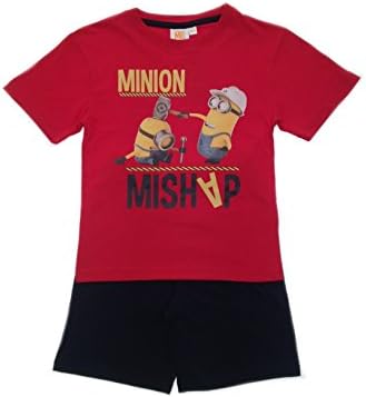 Kids Girls Boys Pyjamas Despicable Me Minions Short Pj's Set Summer Beach Outfit Top + Shorts Size UK 4 Years