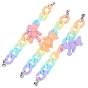 ULTECHNOVO Phone Case Chain Anti- Slip- Drop Resistance Phone Case Chain Ornaments for DIY Phone Case Accessory- 3pcs