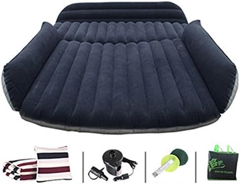 Inflatable Beds Air Flow Mattress For Hospital Camping Travel Outdoor Bed SUV Auto Trucks Sedans Universal Heavy Duty Backseat Cushion (Color : Black)