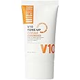 BRTC V10 Tone-Up Cream, Multi-Vital 10 System, Brightening, Whitening, Moisturizing, Primer & Anti-Wrinkle Day Cream, 50ml