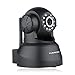 Produktbild FLOUREON SP012 Überwachungskamera 720P Wireless IP Kamera 2 Weg Audio 3,6 mm 11 Infrarot LEDs Nachtsicht CCTV Sicherheitskamera H.264 P2P ONVIF Pan / Tilt Email Alarm Motion Alarm Schwarz