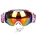 Produktbild Yoome Ski Snowboard Schnee Brille Motorrad Reiten Dual Schichten Linse Sphärische Design Anti-fog UV Schutz Über Gläser rutschfeste Gurt für Männer & Frauen