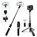 Produktbild SYOSIN Selfie Stick Stativ, Selfiestick 4 in 1 Erweiterbar Selfie-Stange mit Bluetooth-Fernauslöse 360° Rotation Handyhalter für Gopro/DSLR/iPhone/Samsung/Huawei IOS und Android