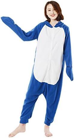 Shark Costume Onesie Adult Pyjamas Women's Man Pajamas Set Animal Cosplay Nightwear
