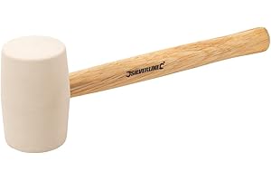 Silverline 633608 Maillet caoutchouc 450 g Blanc