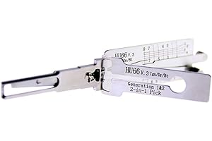 RLOKK Auto LiShi HU66 v.3 2 en 1 ganzúas y descodificador, lector de llaves de coche, herramientas profesionales de cerrajería (HU66)