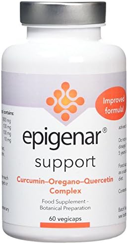 Epigenar Support Curcumin Oregano Quercetin Complex - 60 Vegi Capsules (Pack of 1)