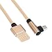 Produktbild USB Kabel Ladekabel Quick-Charge USB Verbindungskabel HDMI-Kabel stabil Datenübertragung Datenkable 1M Nylon geflochtenes Micro USB 90 Grad rechtwinklig 2A Schnelles Daten-Sync-Ladegerät-Kabel