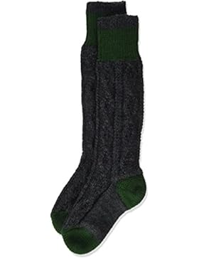 Lusana Jungen Kinder-Kniestrumpf Zweifarbig