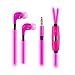Produktbild LED-Leuchte, Pink, Grün, Blau von Mamum, Kopfhörer-/in-Ohr-Kopfhörer Glow Stereo-Kopfhörer für iPhone Einheitsgröße rose