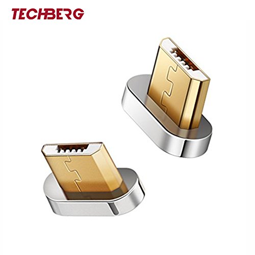 Micro USB Adapter / Plug fÃ¼r magnetisches Ladekabel von Techberg | Geeignet fÃ¼r Android Smartphones Samsung HTC LG Nokia One | Magnet | 1 StÃ¼ck