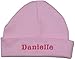 100% Super Soft Double Layered Cotton Personalised Embroidered Baby Hat NOW AVAILABLE IN 2 SIZES