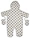 The Essential One - Unisex Spot Fur Baby Pramsuit Snowsuit - Beige White - Newborn - EO222