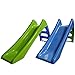 Produktbild Tiktaktoo Kinderrutsche Garten Kinder Rutsche Rutschbahn Outdoor Gartenrutsche Wasser Baby (Blau - Grüne Leiter)