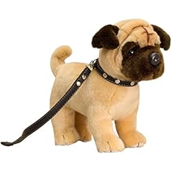 perrito de peluche con correa