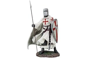 VOGLER JOH. VOGLER GMBH Estatua de templario con escudo y lanza de 18 cm