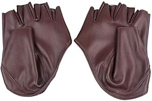 Brussels08 Mitaines en simili cuir pour femme, gants de moto, gants mitaines pour cosplay, danse, spectacle, spectacle, écran tactile, café