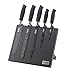 Produktbild Ross Henery Professional, 5-teiliges Küchenmesserset, Premium-Qualität, mit edlem schwarzem Magnet-Messerblock