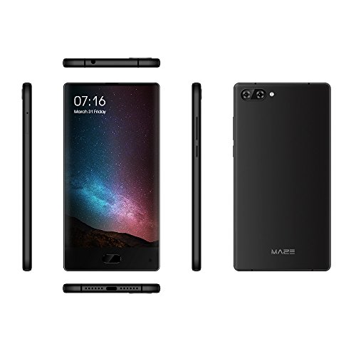 MAZE Alpha 4G Smartphone Android 7.0 Pantalla FHD 6.0 pulgadas sin bisel Octa-core 2,5 GHz 4GB RAM 64GB ROM 13.0MP + 5.0MP dual cámara trasera 5.0MP Frente Huella dactilar 4000mAh