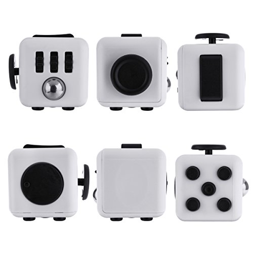 Juguete Antiestrés Yeefunjoy Fidget Spinner De Dedos, Blanco Y Negro, Portátil, Para Niños Y Adultos, Alivia Ansiedad Y TDAH