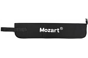Mozart Compact Padded Drum Stick Bag & Holder – Black – Holds 4 Pairs of Drumsticks & Mallets