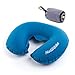 Produktbild weiche aufblasbare Travel U-Form Nackenunterstützung Sleeping Air Kopfkissen für Flugzeugen, Zügen, Autos, Home, Office nap mit Staff Sack, unisex, blau