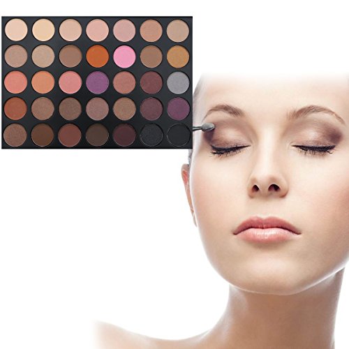 35 Farben der Smokey Lidschatten Palette, DISINO Schimmer Warm Farbe Augenschatten Palette für Catwalk Show Makeup - 6