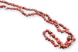 TENET - Collar chips de piedras naturales para cristaloterapia, reiki, meditación - 84 cm