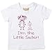 I'm The Little Sister White Tshirt Baby Toddler Kids Available in Sizes 0-6 Months to 14-15 Years New Baby Sister Gift