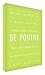 Feel Good Art Gallery Wrapped Box Canvas in Modern Typographic Design (30 x 20 x 4 cm, Lime, Be Positive)
