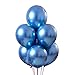 Produktbild Juland Luftballons Metallic 50 Stück 12 Inch Partyballons Helium Luftballons Aufblasbare Luftballons Dekoration für Jugendweihe Mädchen Junge Geburtstag JGA Hen Party - Blau