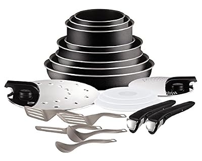 Tefal Batterie de cuisine Tefal Ingenio Essential Noir 20 pièces