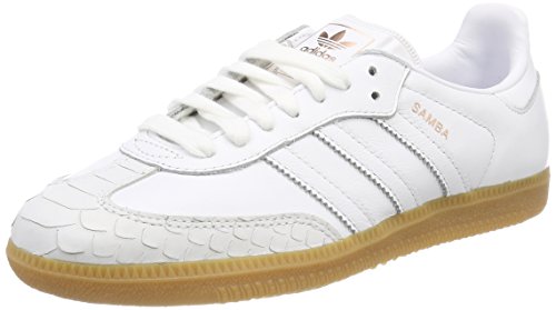 adidas Damen Samba Fitnessschuhe, Weiß (Ftwbla/Ftwbla/Gum4 000), 38 2/3 EU adidas Damen Samba Fitnessschuhe, Weiß (Ftwbla/Ftwbla/Gum4 000), 38 2/3 EU