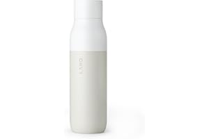 LARQ Bottle PureVis 500ml - Bouteille d'eau en acier inoxydable autonettoyante avec purificateur UV | Réutilisable | Idéale pour les déplacements | 2 Ans de Garantie, Granite White