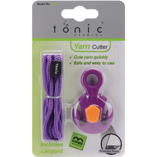 Kushgrip Yarn Cutter-Purple W/Pink, Green Or Yellow Kushgrip