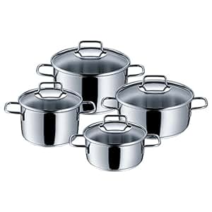 WMF Astoria Topfset 4-teilig mit Glasdeckel, Kochtopf