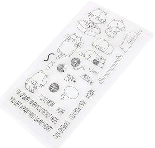 Wiffe Cat Transparent Clear Silicone Stamp Seal DIY Scrapbooking Photo Album Decor