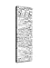 Produktbild Garderobe mit Design Klinkersteine Grau G358 40x125cm Wandgarderobe Klinker Stein Backstein