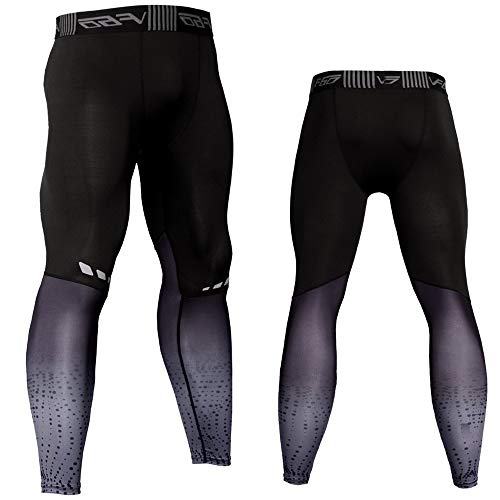 HOOLAZA Calzamaglia Sportiva da uomo Tights Quick Dry Wicking Pants Leggings a strato basso Pantaloni da corsa per allenamento in palestra