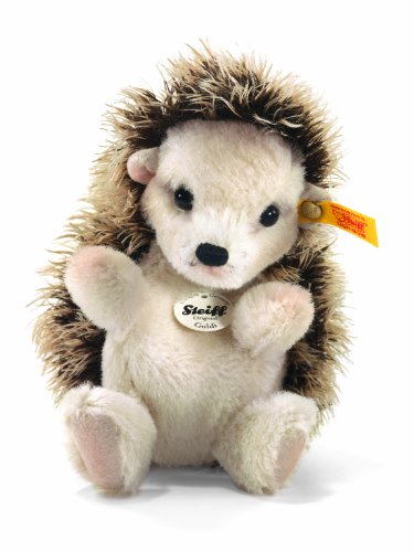Steiff 15cm Goldi Hedgehog Sitting (Brown Tipped)