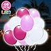 Produktbild OOTOO 40pcs LED leutende Luftballons 12 Zoll mit Schalter Party Artefakt, 24 Stunden Leuchtdauer, für Party, Geburtstag, Hochzeit, Festival, Weihnachten usw. (Rosa & Weiß II)