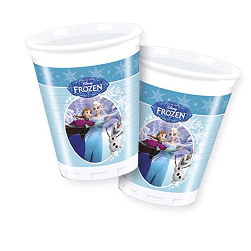 101-teiliges * FROZEN ICE SKATING * PARTY SET für Kindergeburtstag für 6-8 Kinder: Teller, Becher, Servietten, Einladungen, Tischdecke, Partytüten, Luftschlangen, Luftballons, u.v.m. // Mottoparty Disney die Eiskönigin Elsa Anna Olaf - 3