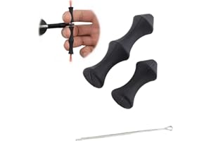 Garde De Doigt en Silicone pour Le Tir à l'arc Garde Rapide, Tir à l'arc de Protection de Doigts, Garde Arc Classique, Tir, Outils De Protection (2pcs)[Noir]