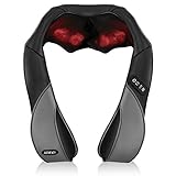 Apto para coches: Shiatsu masajeador cervical reduce el ruido en 50dB gracias por un motor de calidad; Contiene un adaptador(12V)para el uso en coche; ¡Disfrutando de un masaje relajante durante un viaje de distancia larga!