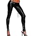 Price comparison product image Leggings Women's Ecotyped With Rhinestone Gothic Black Backed Laces One Size Ideal Gift Ideas",