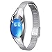 Price comparison product image YUYOUG Fitness Tracker, 0.49 Inch Oled Color Screen Blood Pressure&blood oxygen&Heart rateMonitor Smart Bracelet Watch Pedometer IP67 Waterproof for Women (Silver)