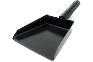 MGE WORLD MGE - Pelle en Métal pour Cheminée et Barbecue - Pelle à Charbon - Pelle à Cendre - Fer Émaillé