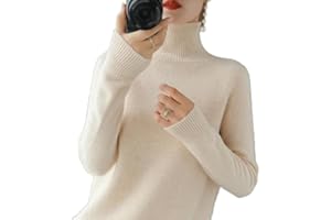 BAWUTZ Maglione in Cashmere da Donna, Maglione a Collo Alto da Donna