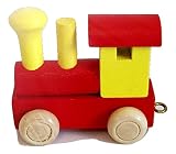 Buchstabenzug Bunt | Wunschname zusammenstellen | Holzeisenbahn | Fun World Toys® Namenszug aus Holz | personalisierbar | auch als Geschenk Set